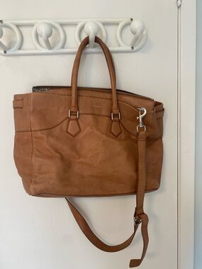 Liebeskind brown leather tote bag